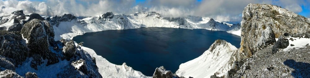 Winter mountain panorama